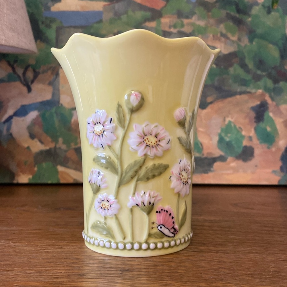Villeroy & Boch Yellow Floral Vase